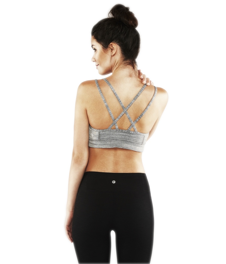 Comprar Atravessar Correia Esportes Sutiã Escuro Cinza Urze - Médio Manduka - Imagem 2
