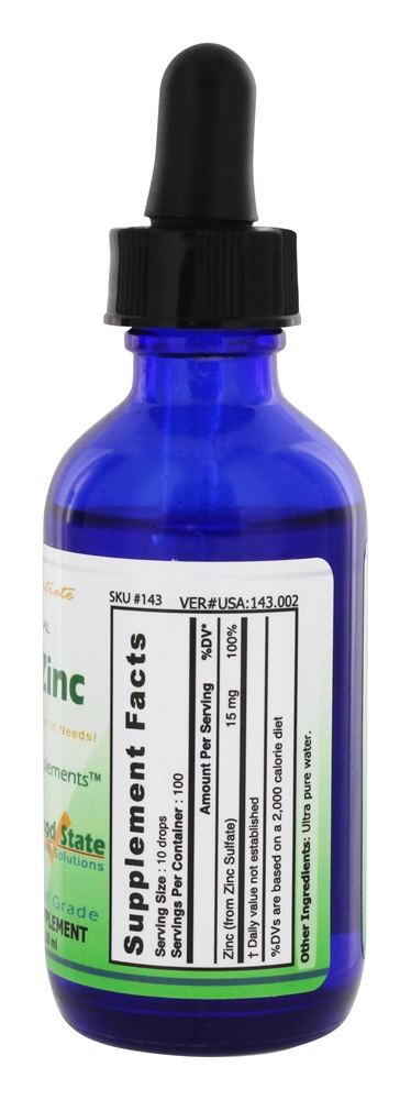 Comprar Zinco Líquido Iônico Ultra Concentrado 30000 Ppm - 1.6 fl. oz. Good State - Imagem 2