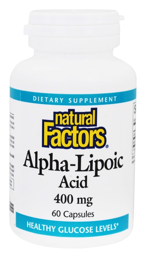 Comprar Ácido Alpha Lipóico 400 mg. - Cápsulas 60 Natural Factors