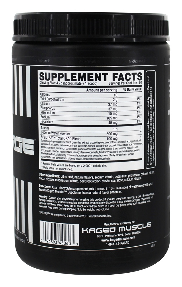Comprar Hydra-Charge Hydrate & Defenda Perfurador de Frutas - 9.95 oz. Kaged Muscle - Imagem 2
