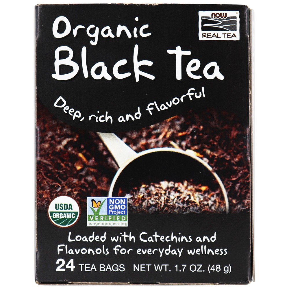 Comprar NOW Real Chá Preto Orgânico Chá - 24 Saquinhos de Chá NOW Foods
