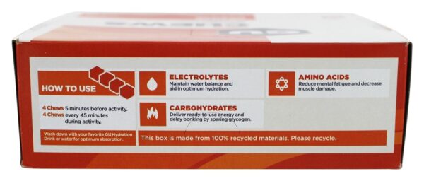 Comprar Energia Mastiga Caixa Laranja - 18 Pacotes (s) GU Energy - Imagem 4