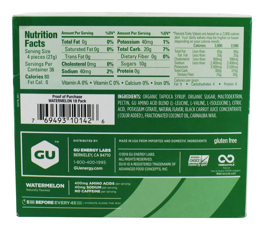 Comprar Energy Chees Box Melancia - 18 Pacotes (s) GU Energy - Imagem 2