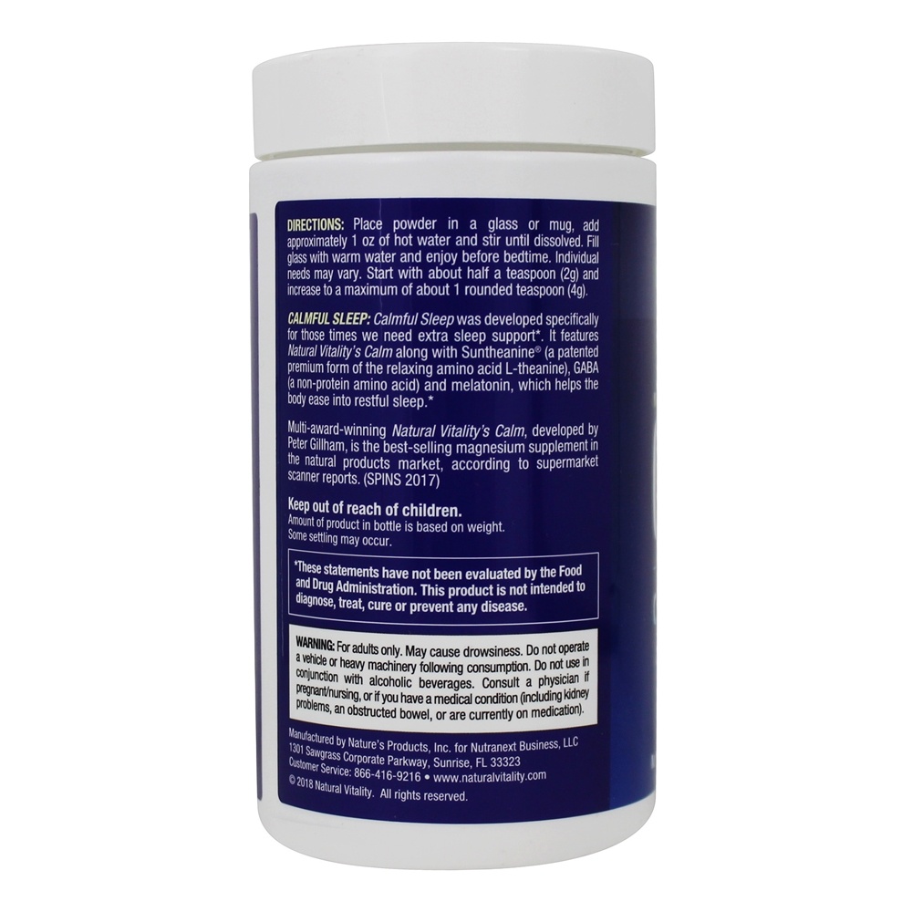 Comprar Calm Specifics Calmful Sleep Auxílio Para o Sono Sabor Frutas Mistas - 6 oz. Natural Vitality - Imagem 3