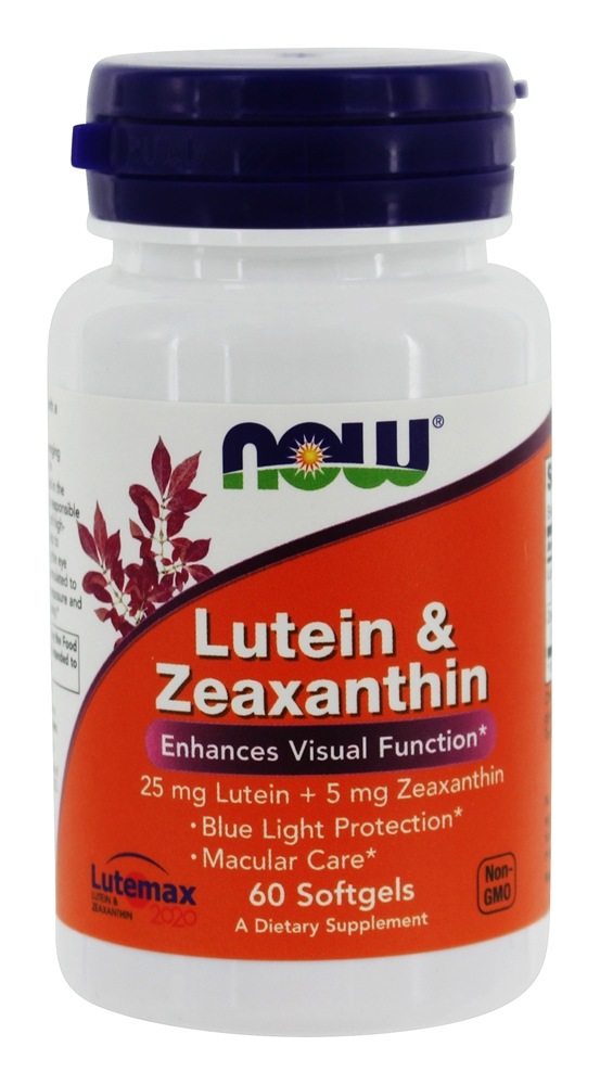 Comprar Luteína e Zeaxantina - 60 Softgels NOW Foods