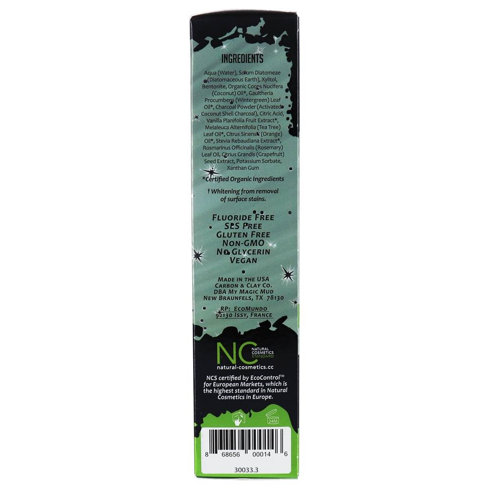 Comprar Carvão Ativado Clareador de Clareamento sem Fluoreto Wintergreen - 4 oz. My Magic Mud - Imagem 3