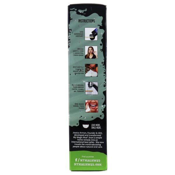 Comprar Carvão Ativado Clareador de Clareamento sem Fluoreto Wintergreen - 4 oz. My Magic Mud - Imagem 4