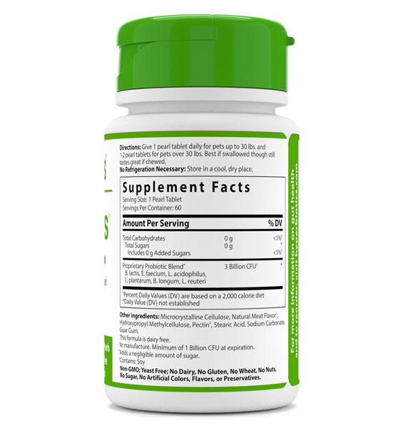 Comprar PRó-Animais de estimação Probiotic para Cães & Gatos Natural Carne Sabor 3 Bilhões de UFC - 60 Micro-pérolas Hyperbiotics - Imagem 2