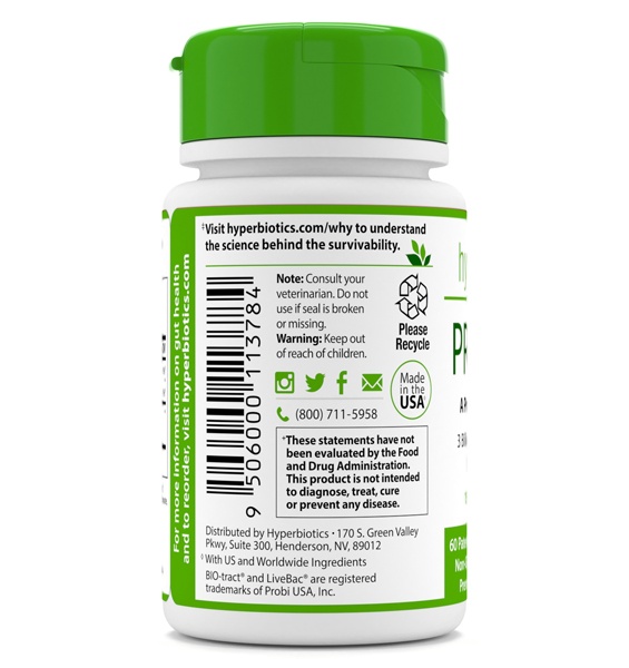 Comprar PRó-Animais de estimação Probiotic para Cães & Gatos Natural Carne Sabor 3 Bilhões de UFC - 60 Micro-pérolas Hyperbiotics - Imagem 3