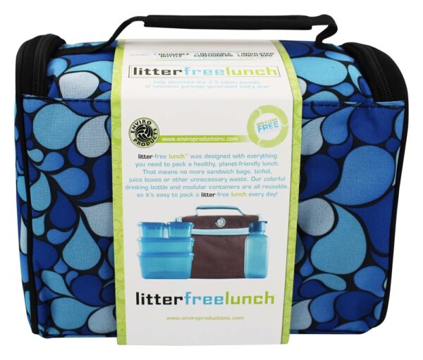 Comprar Lancheira sem lixo com recipientes para alimentos sem BPA Azul New Wave Enviro Products - Imagem 4
