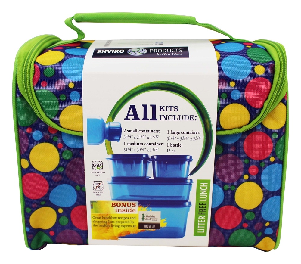 Comprar Lancheira sem lixo com recipientes para alimentos sem BPA Rosa New Wave Enviro Products - Imagem 3