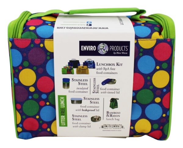 Comprar Lancheira sem lixo com recipientes para alimentos sem BPA Rosa New Wave Enviro Products - Imagem 4