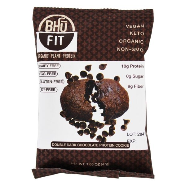 Comprar Biscoito De Proteína De Chocolate Duplo Escuro - 10 Cookies Bhu Fit - Imagem 4