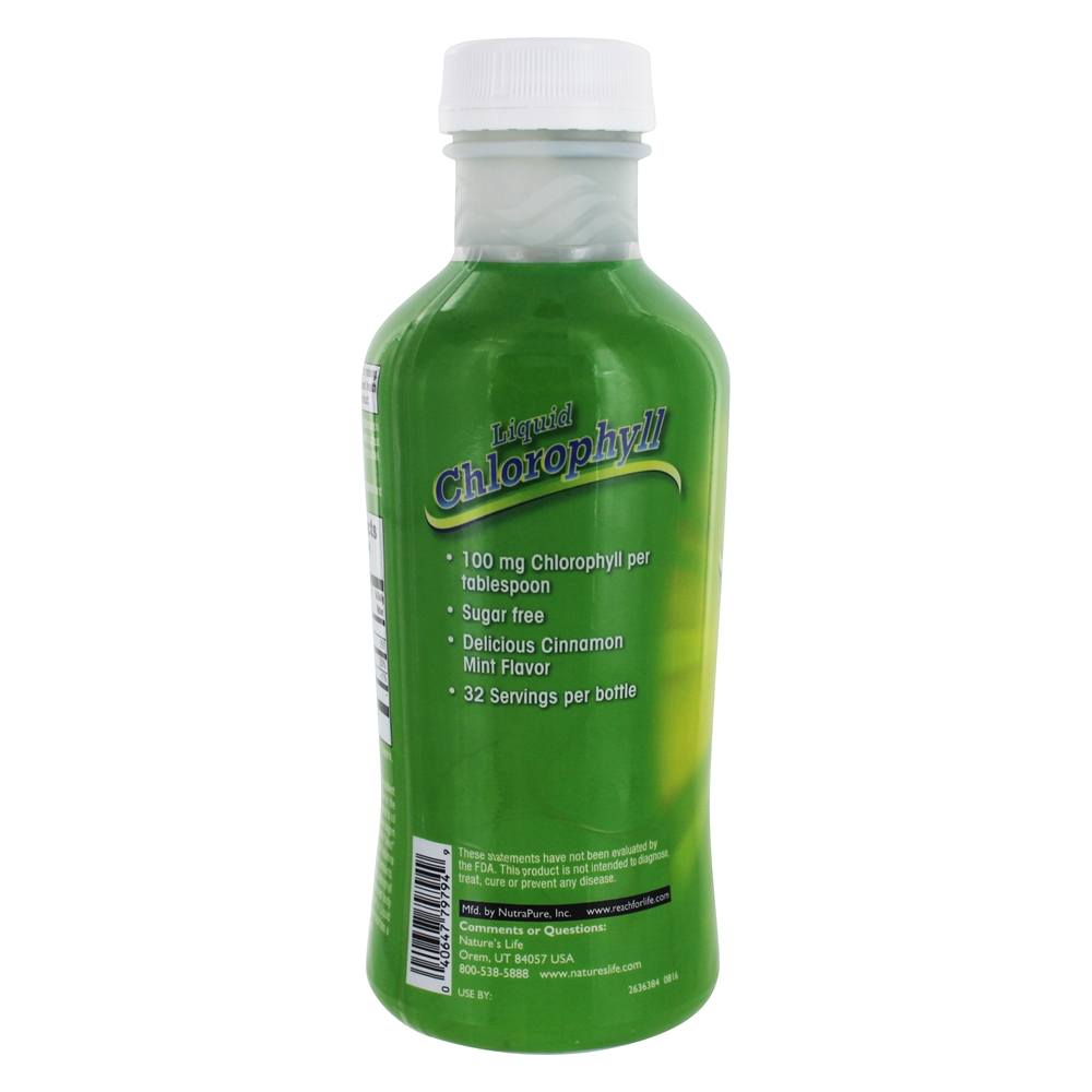 Comprar Clorofila Líquida Sabor Canela & Menta - 16.2 fl. oz. Nature's Life - Imagem 3