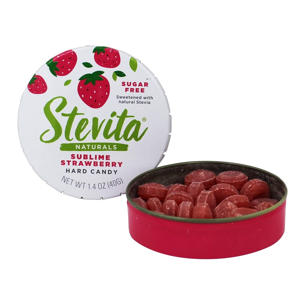 Comprar Doces Doces Adoçados com Stevia Sublime Strawberry - 1.4 oz. Stevita