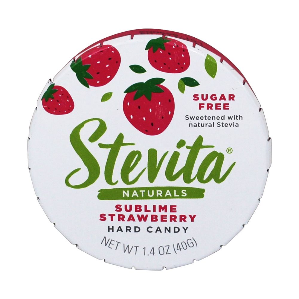 Comprar Doces Doces Adoçados com Stevia Sublime Strawberry - 1.4 oz. Stevita - Imagem 3