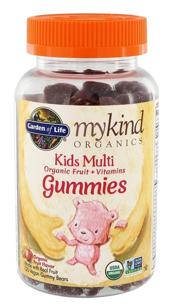Comprar mykin Orgânicos Crianças Múltiplas Gomoso Fruto - 120 Gummies Garden of Life