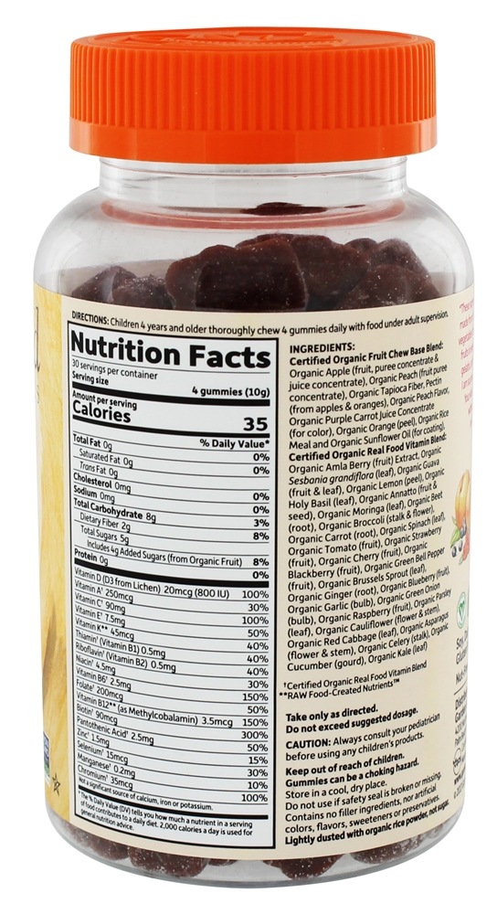 Comprar mykin Orgânicos Crianças Múltiplas Gomoso Fruto - 120 Gummies Garden of Life - Imagem 2