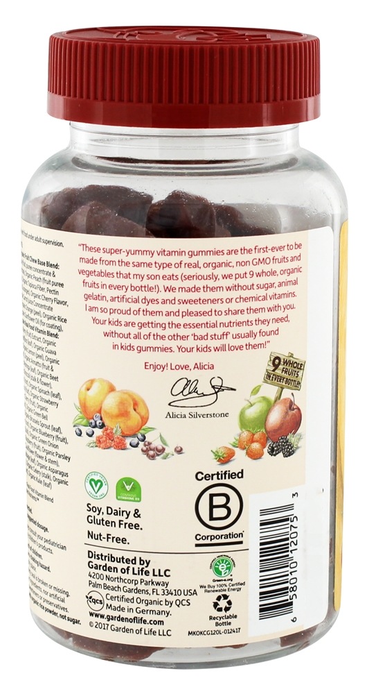 Comprar mykind Organics Multivitamínico Infantil Sabor Cereja - 120 Gummies Garden of Life - Imagem 3