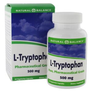 Comprar Grau Farmacêutico de L-Triptofano 500 mg. - Cápsulas vegetarianas 60 Natural Balance