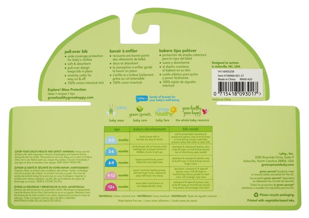 Comprar Babador Eu amo bagas 9 - 18 meses Aqua Green Sprouts - Imagem 2