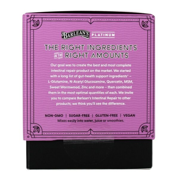 Comprar Reparação Intestinal Platinum Sabor Mistura de Frutas - 6.35 oz. Barlean's - Imagem 4
