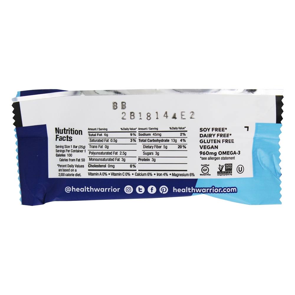 Comprar Chia Bar De Amêndoa De Baunilha - 0.88 oz. Health Warrior - Imagem 3