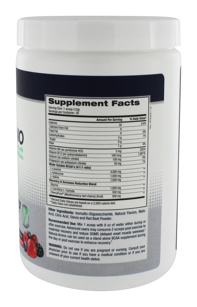 Comprar Natural Amino Postar-Exercício Recuperação Beber Fruto Soco - 12.7 oz. NF Sports - Imagem 2