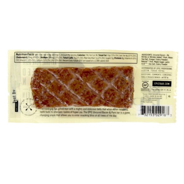 Comprar Bacon não curado barras caixa de porco + maple - 12 Barras EPIC - Imagem 6