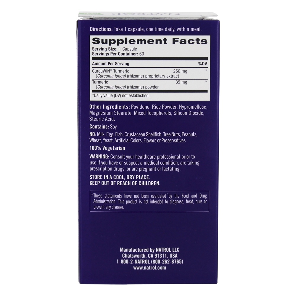 Comprar Turmeric Extra Strength Advacled Joint Mobility - Cápsulas 60 Natrol - Imagem 2