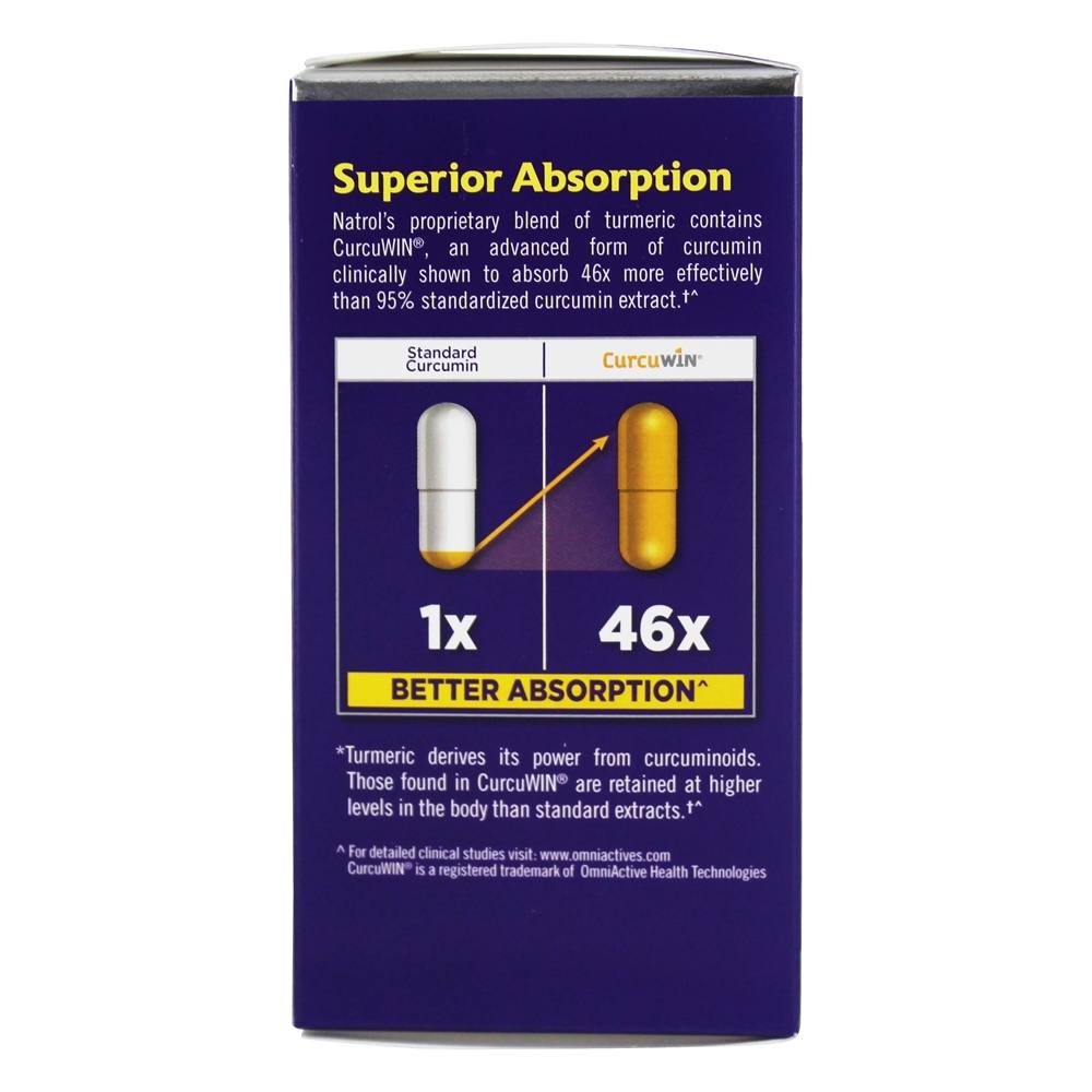 Comprar Turmeric Extra Strength Advacled Joint Mobility - Cápsulas 60 Natrol - Imagem 3