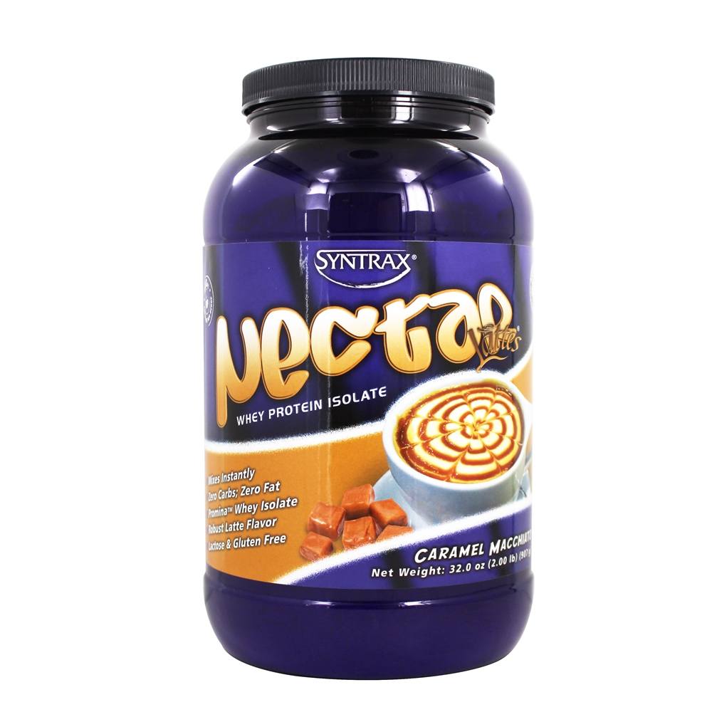 Comprar Nectar Lattes Whey Protein Isolate Powder Caramel Macchiato - 2 lbs. Syntrax