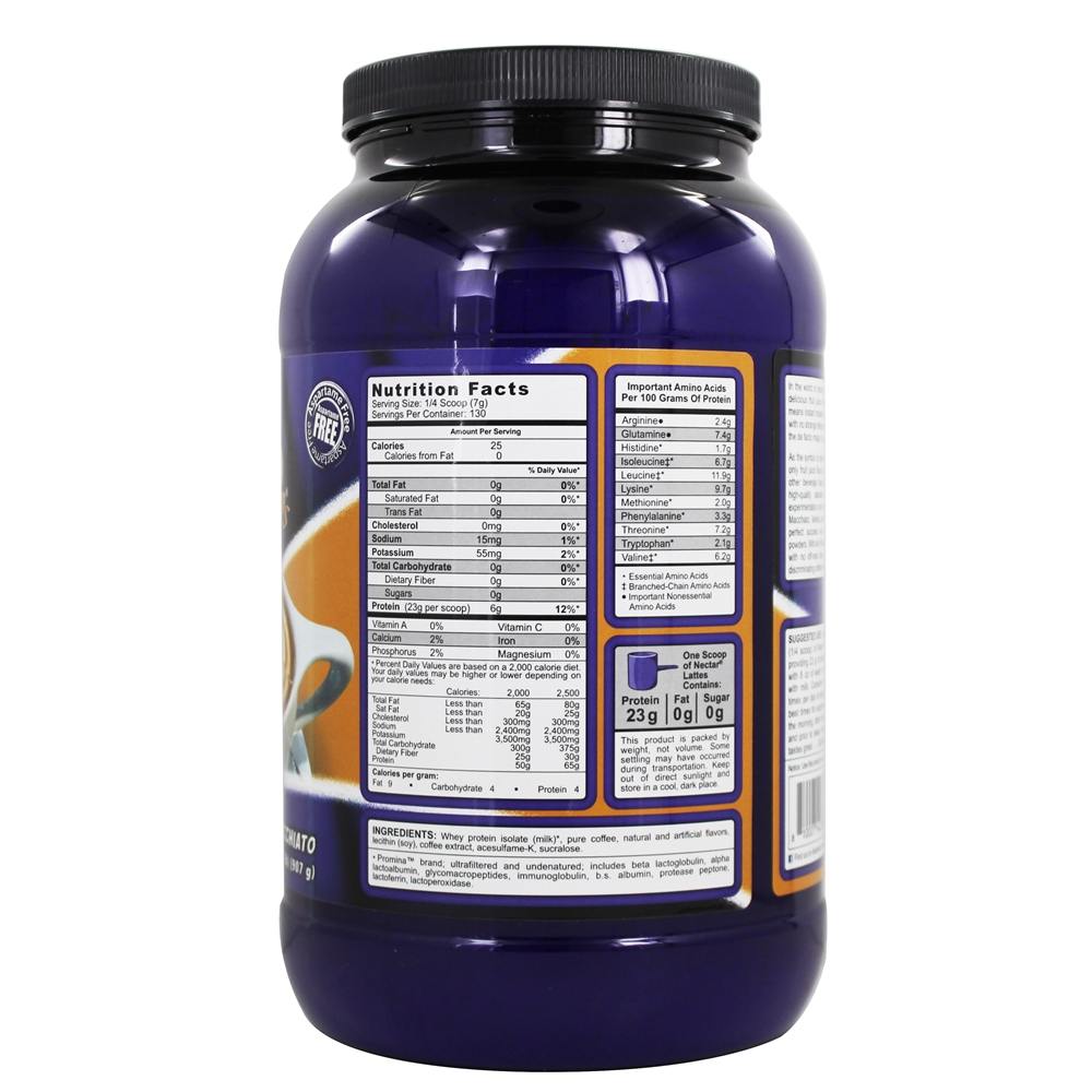 Comprar Nectar Lattes Whey Protein Isolate Powder Caramel Macchiato - 2 lbs. Syntrax - Imagem 2