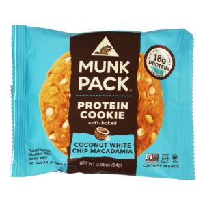 Comprar Bolinho de Proteína Soft-Baked Chip de Macadame Coco Branco - 2.96 oz. Munk Pack