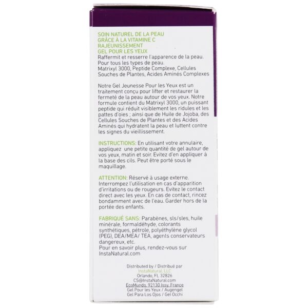 Comprar Juventude Expresso Olho Gel - 0.5 fl. oz. InstaNatural - Imagem 5