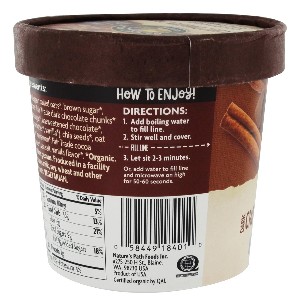 Comprar Oatmeal quente Chocolate escuro Canela Pecan - 1.94 oz. Nature's Path Organic - Imagem 3