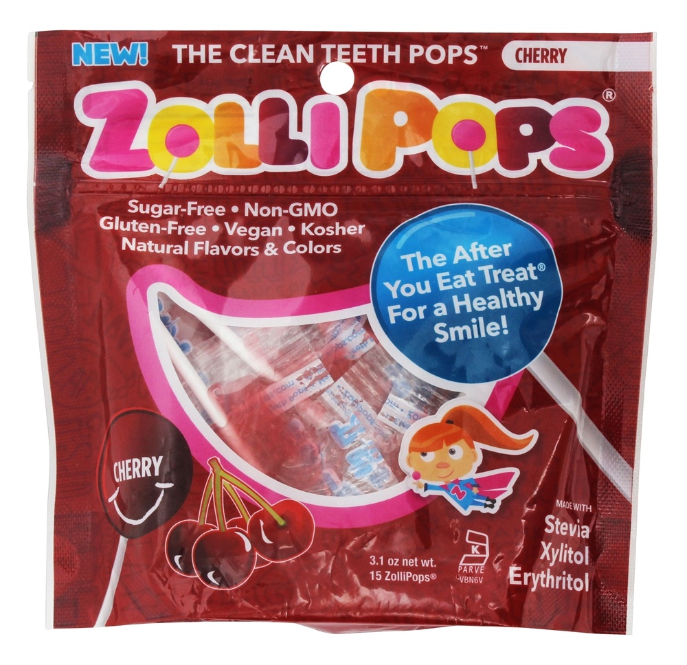 Comprar Dentes Limpos Pirulitos Cereja - 15 Peça (s) Zollipops