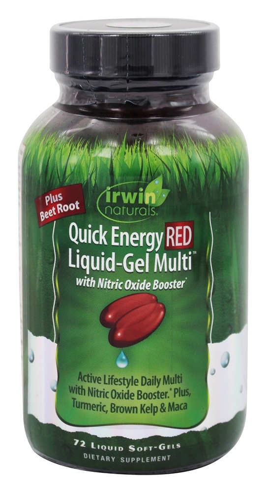 Comprar Energia Rápida RED Multivitamínico Gel-Líquido - 72 Softgels líquidos Irwin Naturals