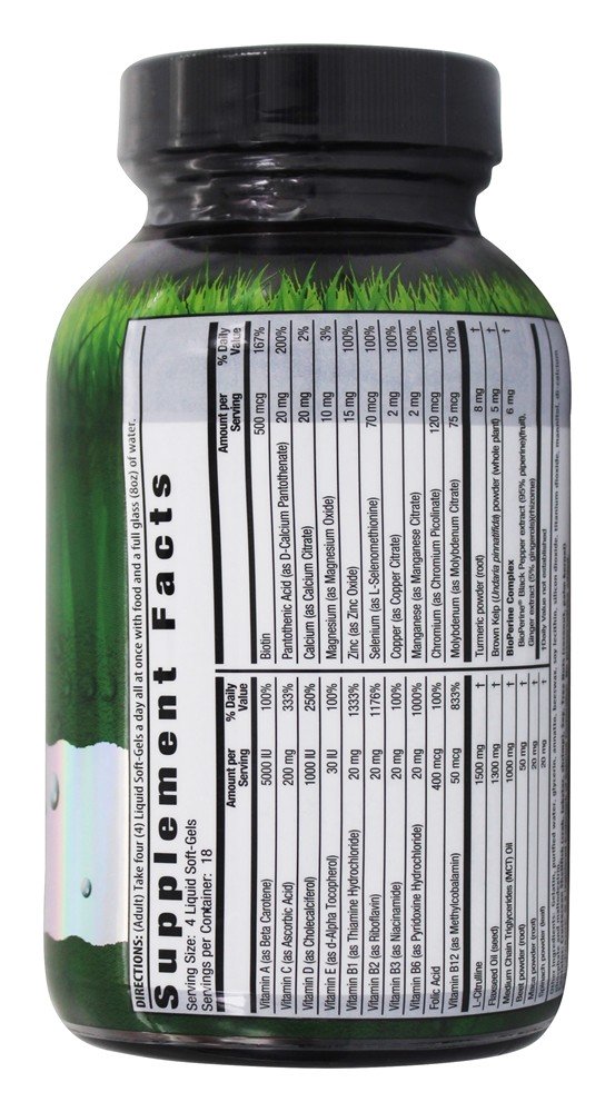 Comprar Energia Rápida RED Multivitamínico Gel-Líquido - 72 Softgels líquidos Irwin Naturals - Imagem 2