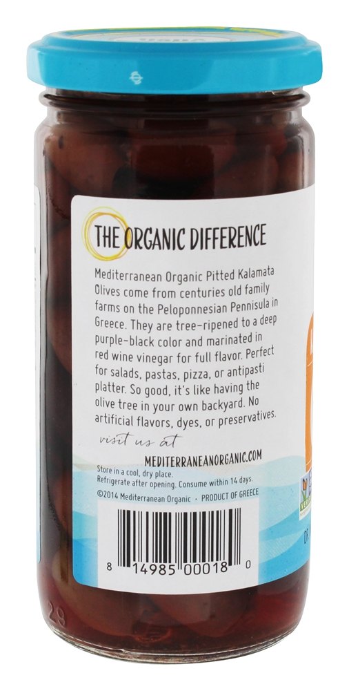 Comprar Azeitonas sem caroço de Kalamata - 8.4 oz. Mediterranean Organic - Imagem 3