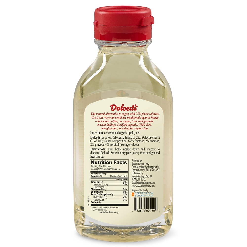Comprar Adoçante glicêmico baixo orgânico de maçãs - 12.34 fl. oz. Dolcedi - Imagem 2