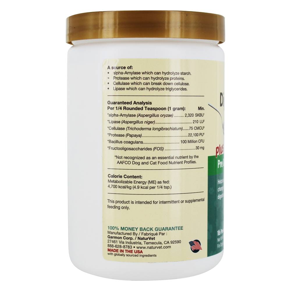 Comprar Enzimas Digestivas em Pó para Cachorros & Gatos - 1 lb. NaturVet - Imagem 3