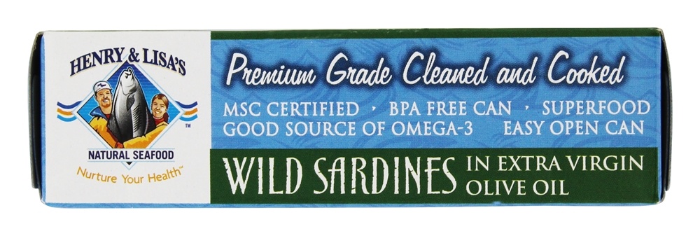Comprar Sardinhas Selvagens em Azeite Virgem Extra - 4.25 oz. Henry & Lisa's Natural Seafood - Imagem 3