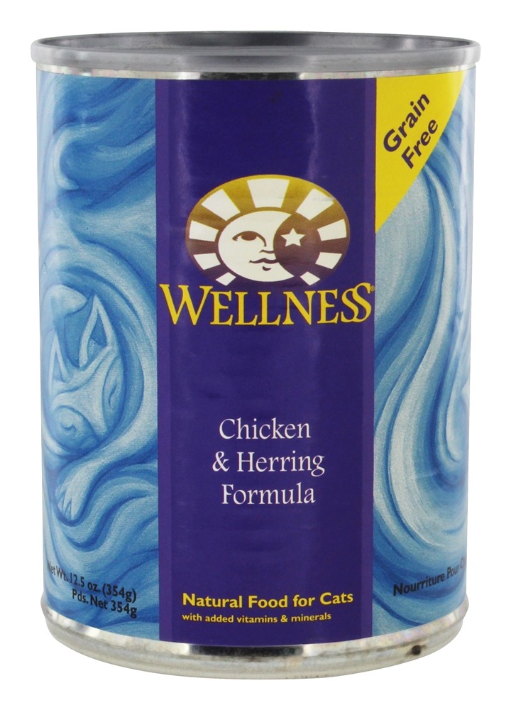 Comprar Alimento natural livre de grãos para gatos Fórmula de frango e arenque - 12.5 oz. Wellness Pet