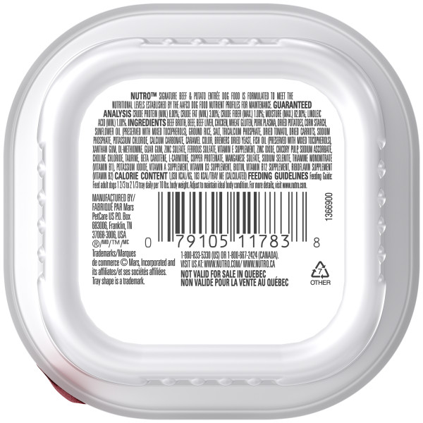 Comprar Petite Come Molhado Adulto Cão Comida Assinatura Carne & Batata Entrada - 3.5 oz. Nutro - Imagem 2
