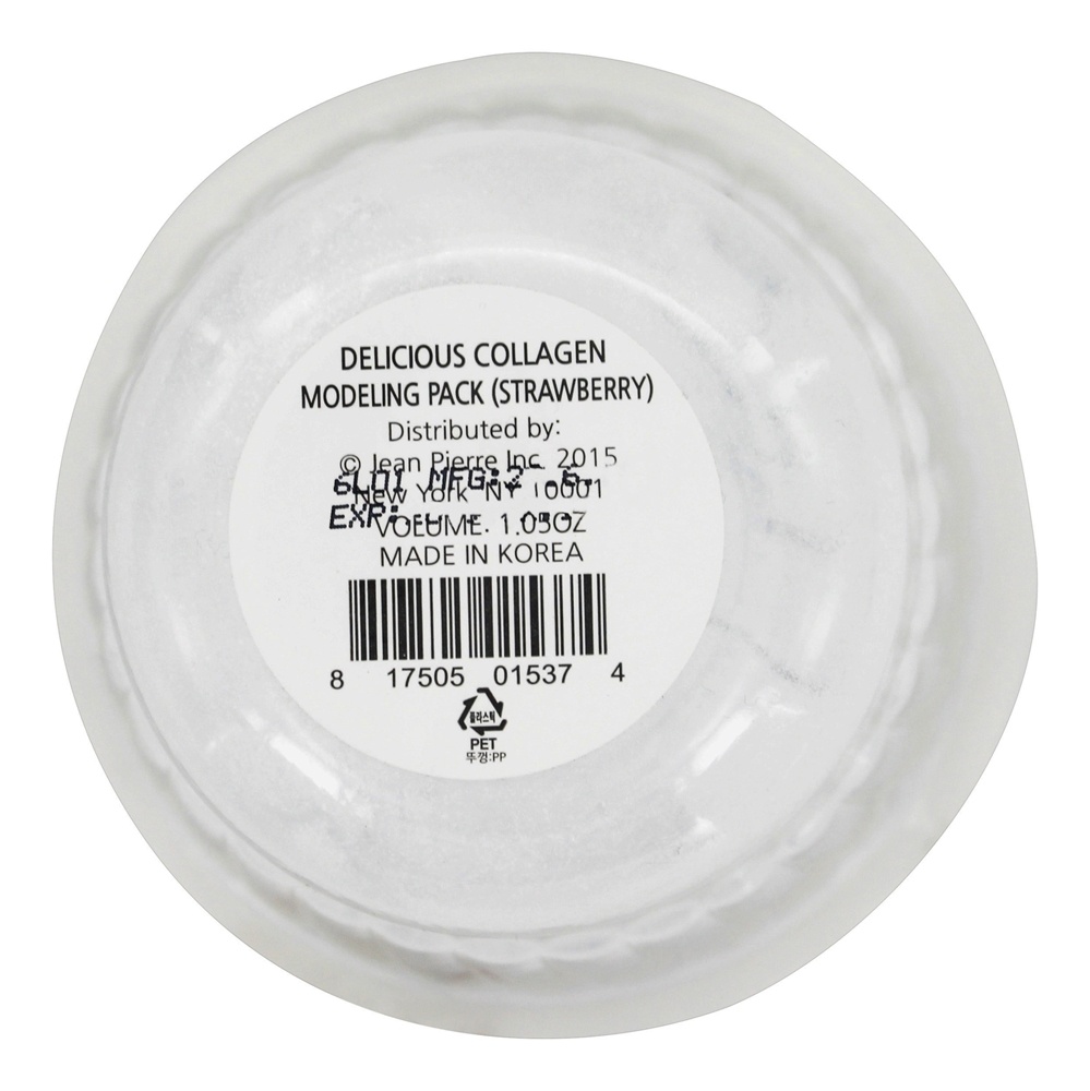 Comprar Pacote De Modelagem De Colágeno Delicioso Máscara Facial Morango - 1.05 oz. Jean Pierre - Imagem 3