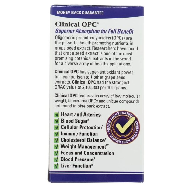 Comprar Frisado Naturalmente Clínico OPC com Francês Uva Semente Extrair Vx1 300 mg. - Cápsulas 60 EuroPharma - Imagem 4
