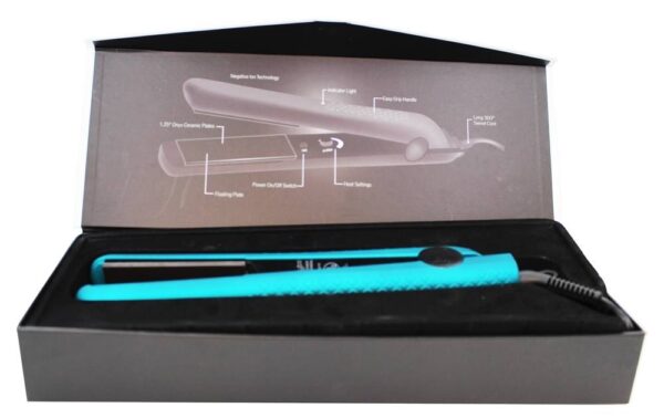 Comprar Cerâmica ônix 1.25 "Alisador de fusão de ferro liso azul HerStyler - Imagem 4