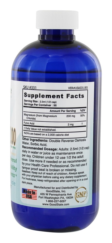 Comprar Magnésio Líquido Iônico 200 80000 Ppm - 8 fl. oz. Good State - Imagem 2