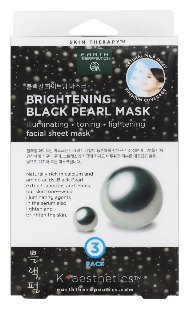 Comprar Máscara Facial de Pérola Negra Iluminadora - 3 Contagem Earth Therapeutics